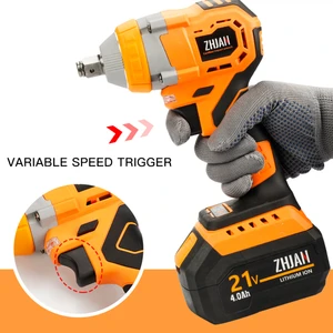 High-Torque 21V Cordless Electric Impact Wrench 3600 RPM Brushless Driver Industrial Grade For Efficient Work
