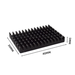 Heat sink 30*40*5MM chip IC CPU video memory slot with rubber-backed aluminum profile electronic aluminum radiator