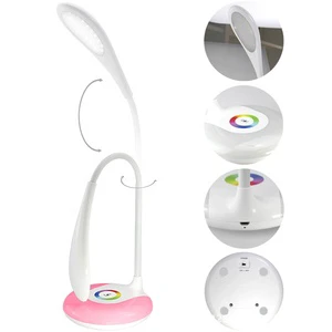 Hot Sell Flexible Neck Eye Protection Energy Saving Led Desk Reading Light Touch Dimmer Color Change Decoration Table Lamp RGB
