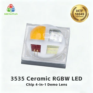 IATF 16949 Certified 3535 5050 Ceramic RGBW LED Chip 4-in-1 High Power 8W SMD LED Zoom Lens Ra90 50000h Stage Landscape Lighting
