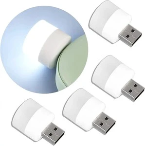 2.5*3.7cm Portable Round Light DC5V USB Bedroom Led Desk Lamp Small Night Lights