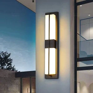 Outdoor Waterproof Copper Garden Courtyard Home Light Modern Landscape Led Outside Wall Light