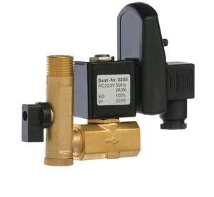 Electric Drain Valve Two-position Two-way Electric Solenoid Valve with Timer Auto Drain Solenoid Valve
