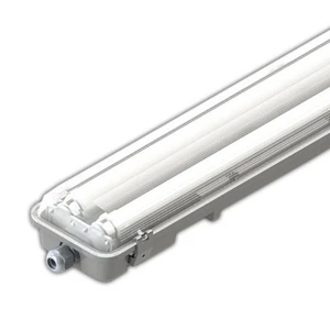 36Watt Waterproof LED Ceiling Lamp with 2 T8 120cm Tubes Energy Saving 4500K Temperature Color for Outdoor Use