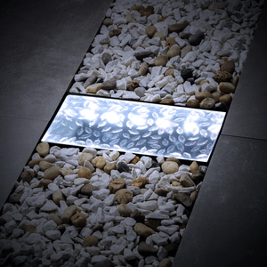Outdoor Solar LED Ice Glass Brick Cube Light With IP68 Waterproof For Ground Pathway Garden Patio Multi Color Changing