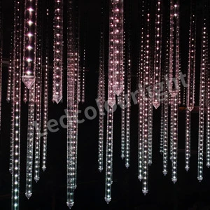 RGB Stage Decoration 3d Effect 360 pixel Color Changing DMX SPI Led Tube WIFI APP Control Lightings