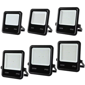 IP65 Die-cast AC LED Flood Light 30W-300W Outdoor Landscape Lighting Motion Sensor CE OEM Bridge Building Facade Lamp