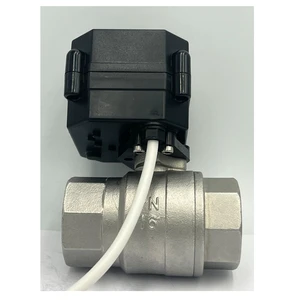 IP67 Electric Ball Valve 12v with Manual Override Indicator Brass SS304 UPVC DN8 DN10 DN15 DN20 DN25 DN32 Normally Open CE NSF61