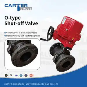 Electric O-type Ball Shut-off Valve Carbon Steel Threaded Electric Anti-blowout Stem Fiber Medium, 150lb~600lb, ISO Standard