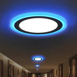 Hot Selling Modern Hotel Recessed Round White 3+3w 6+3w 12+4w 18+6w LED Commercial Panel Light