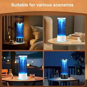 Hot-selling Indoor LED Ambient Small Night Light USB Type-C Seven-Color Tornado Glowing Lamp Modern ABS Living Room Creative