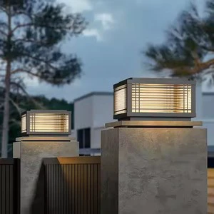 Waterproof Outdoor Post Lantern Garden Floor Fence Household Column Lamp Led Pillar Lights 220 V Ac Pier Mounted Post Light