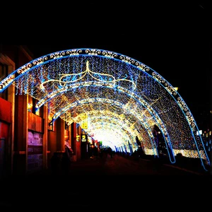 Luxurious Large Party Corridor Tunnel Lights Indoor and Outdoor Holiday Decoration LED Tunnel Light