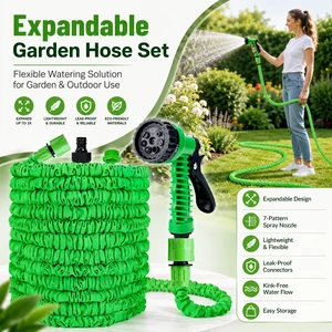 3 Times Expandable Flexible Garden Water Hose TPE Used for Washing Car, Watering Plants, Clean the Floor & Wall & Window