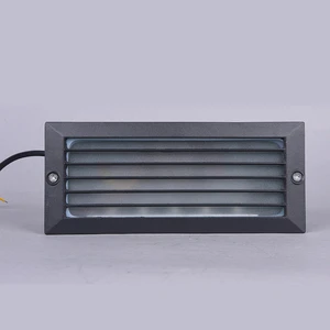 Outdoor Recessed Led Step Light IP65 Wall Lamp Matt Black Rectangular Exterior Nightscape Led Stair Light