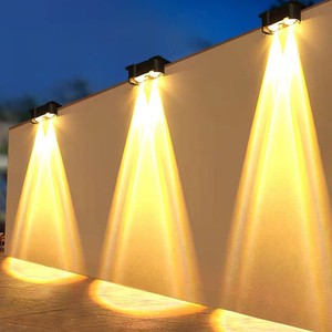 New Arrival Wall Mounted Waterproof Outdoor Garden Landscape Lamp LED Solar Wall Light With ABS Body Energy Saving IP65 Rated