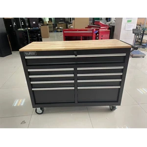 Professional Heavy Duty 10 Workbench With Drawers Workshop Toolbox Garage Metal Rolling Wheel Toolbox Roller Trolley Steel
