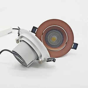 OEM Ceiling Spotlight 3 Inches 70mm 7W 15W Honeycomb 3CCT Switch Dimmable Recessed LED Downlight For Commercial Living Room