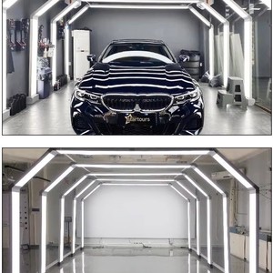 Professional High Brightness Car Care Showroom Garage Lamp Decoration Inspection Lighting Detailing Tunnel Light