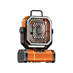 Outdoor Camping Light with Fan, Adjustable Gear, Compact and Easy to Carry, Can Charge Mobile Phone Camping Light