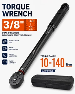 3/8 Adjustable Torque Wrench Handle With Socket Wrench Ratchet Spanner Mechanical Tool Set For Car Motorcycle Garage Repair