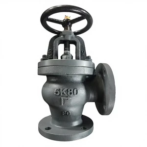 Marine JIS Cast Iron Angle Globe Valve F7306 F7308 F7310