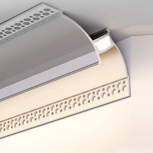 Reflective Light groove Aluminum Profile Suspended Wall Wash Lamp Indoor Waistline Return Light groove Linear Lamp