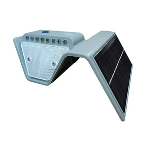 Heavy Duty Solar Powered LED Guardrail Warning Lamp Waterproof Wireless Flashing Bridge Safety Light