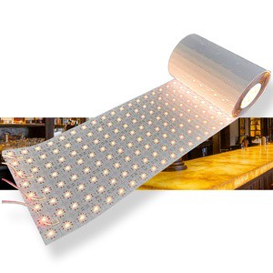 Custom Paper Thin Luces Cuttable Dimmable Exhibition Display Elastic Matrix Dimmable Marble LED Plates Flex Sheet Panel Lights