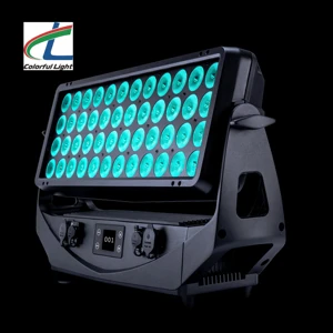 High-Performance IP65 LED Floodlight 48x20W RGBALC Wall Washer with DMX Control LCD Touch Screen for Architectural Stage Event
