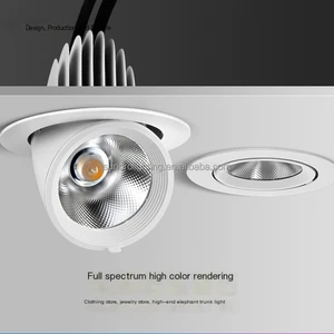 7/12/24/35W LED Commercial Modern Recessed Ceiling Downlights Aluminum High CRI 90 3-Year Warranty Sunlight COB for Mall Store