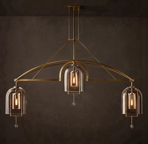 Kitchen Island Brass Glass Pendant Lights Decorative Ceiling Lamp Fulcrum Grand Linear Chandelier For Dining Room