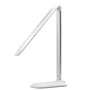 USB LED Desk Lamp with Wireless Charger Modern Design Three-Level Brightness Touch Dimming for Reading in the Office or Home