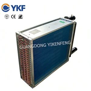 YKF Industrial Copper Tube Air Cooling Coil Surface Heat Exchanger Finned Tube Radiator With Hydrophilic Aluminum Fins