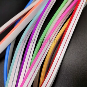 High Quality IP67 Waterproof 12V 6*12mm Silicone Flexible Neon Light Strip 2.5cm 1cm Cut For Outdoor Neon Signs Advertising
