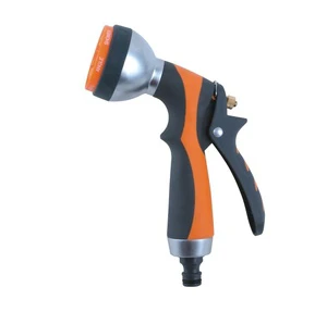 YIMAY Adjustable Watering Spray Nozzle ABS Plastic Variable Flow Control 8 Patterns Thumb Nozzle Garden Hose Sprayer