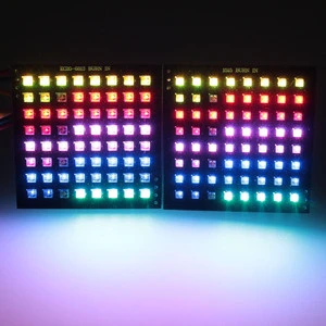 Individually Addressable DC5V SK6812 8cm*cm Smart Strip Lights 64LED Matrix Panel Flexible LED Pixel