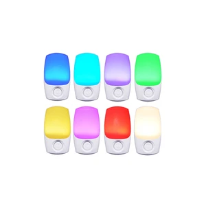 0.6W Neon Plug-in Smart Color Changing Rgb Light Led Night Light for Decoration