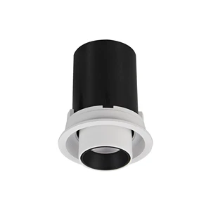 Modern Aluminum Recessed Spotlight with LED Adjustable Height & Anti-Glare Design