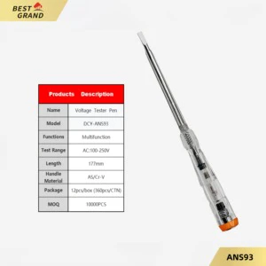 High Quality Multifunctional 100v-250v Electric Voltage Test Pen Household Electric Screwdriver Tester Pencil