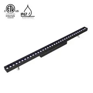 Smart LED Wall Washer Light Via APP Control Color Changing Dimmable Linear Light Bar Facade LED Wall Washer Light
