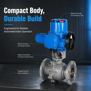 Q-Type SwitchingBall Valve Electric Actuator Model Motorized Ball Valve Stainless Steel Type Electric Ball Valve