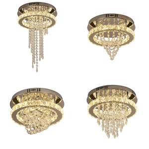Led Ceiling Light Decorative Hanging Light Fixture Chandelier Crystal Modern Led Ceiling Lamp