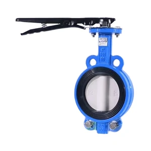 China Factory Custom High Quality DN100 PN16 Ductile Iron Pneumatic Electric Manual Power Wafer Butterfly Valve