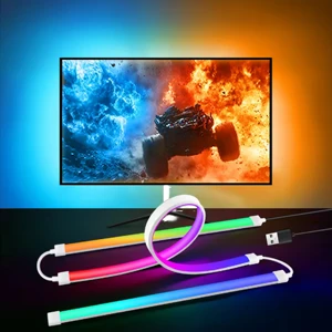 Ambient Gaming Light Strings RGB IP65 Monitor Light PC USB 5V Dimmable Game Room Atmosphere Decor Screen Sync LED Backlight