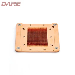 Wholesale Custom High Performance Flat CU1020 Copper Profiles Heat Sink Passivation Ultrasonic Cleaning for Industrial Cooling