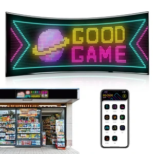 New Arrival LED Running Text Flexible Advertising Panel Display Field Screen 32 X 128 for Shop Business