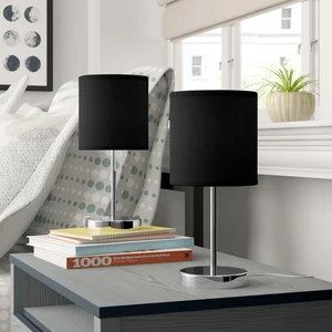 Pastoral OEM Wooden Table Lamps Small Portable USB Modern Fabric Desk Lamp Bedroom Nursery LED Dimming Smart Indoor Night Lights