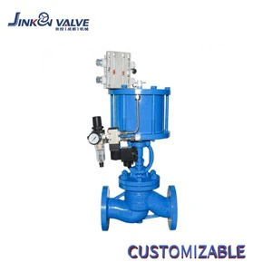 JG600-J1 Flanged Pneumatic Globe Valve Stainless Steel 304 316 Industrial Control Shutoff Valve for Water Steam Oil 50-300mm