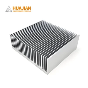 Factory Customized 6000 Series Extruded Aluminum Alloy Radiators Profiles Square Shape Anodized Finish Heat Sink Cutting/Welding